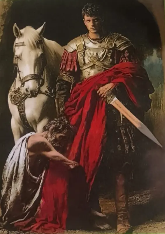 Medieval Knight With Horse