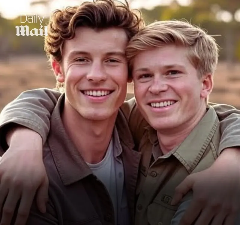 Mendes And Irwin Embrace Smiling