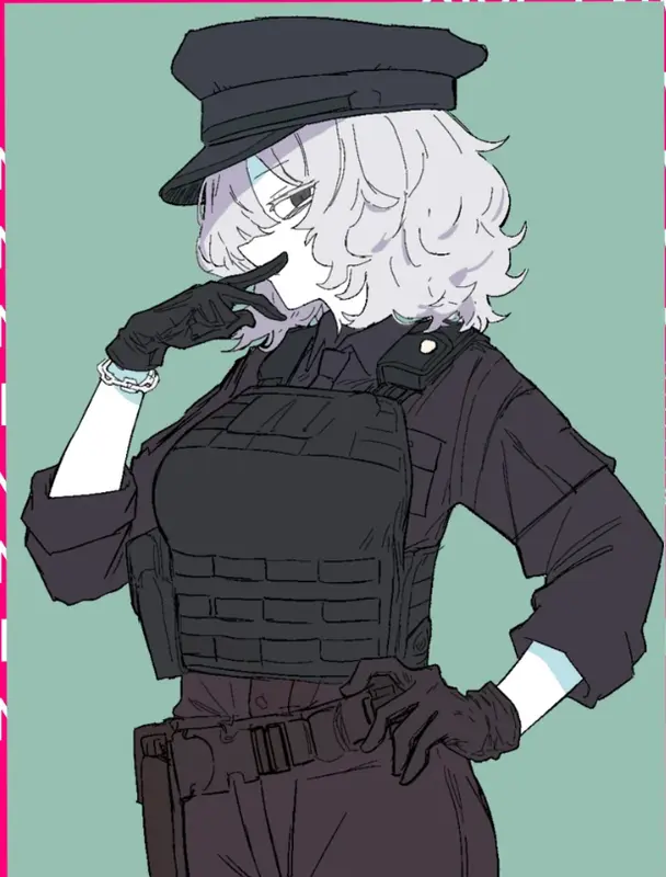 Military Woman AI Illustration