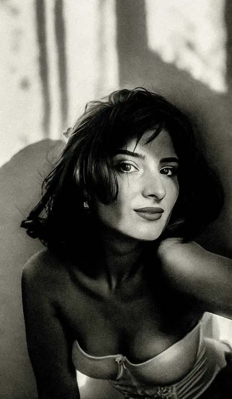 Monochrome Portrait Of Woman