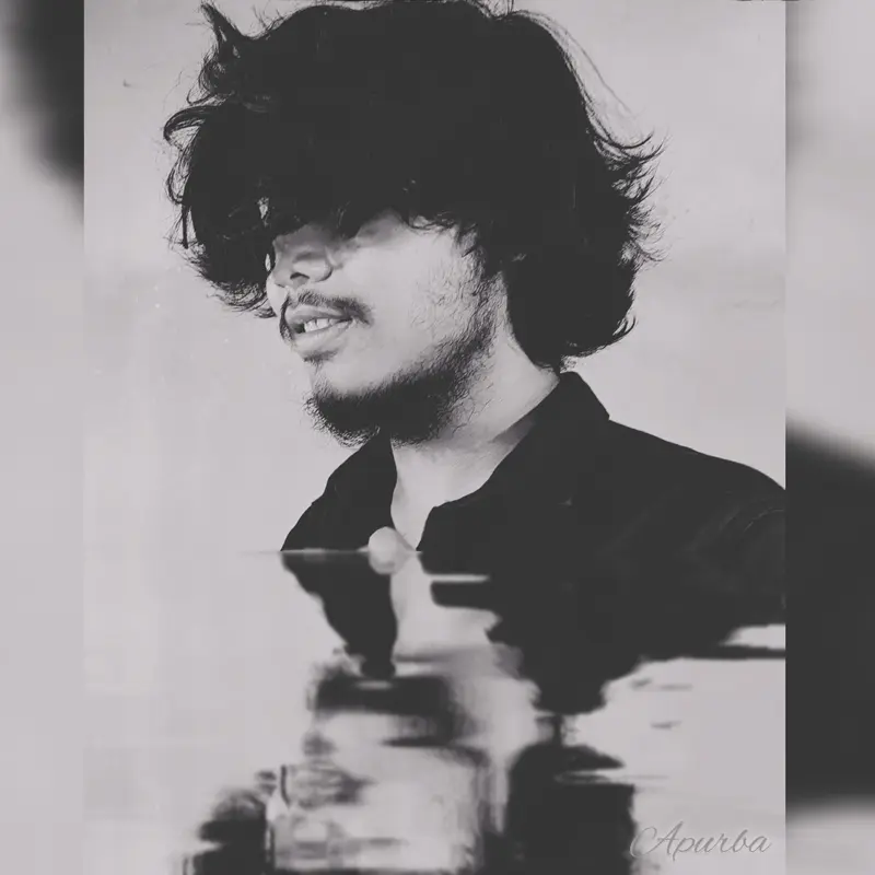 Monochrome Portrait With Reflection