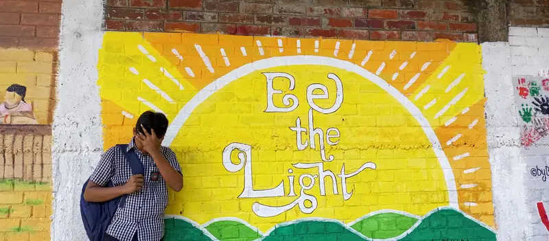 Mural With Motivational Text