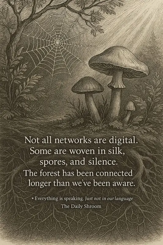 Mushrooms, Web, Forest, Roots, Light