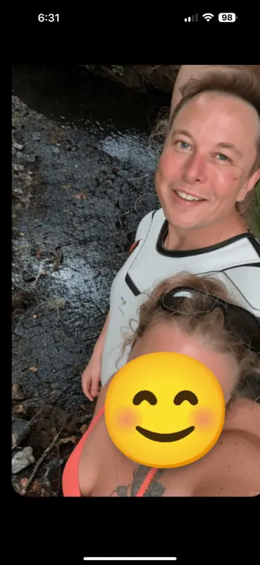 Musk And Friend Selfie Outdoors