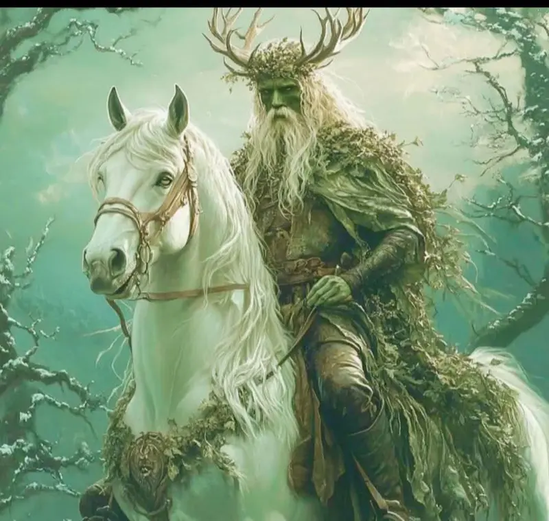 Mythical Rider In Forest