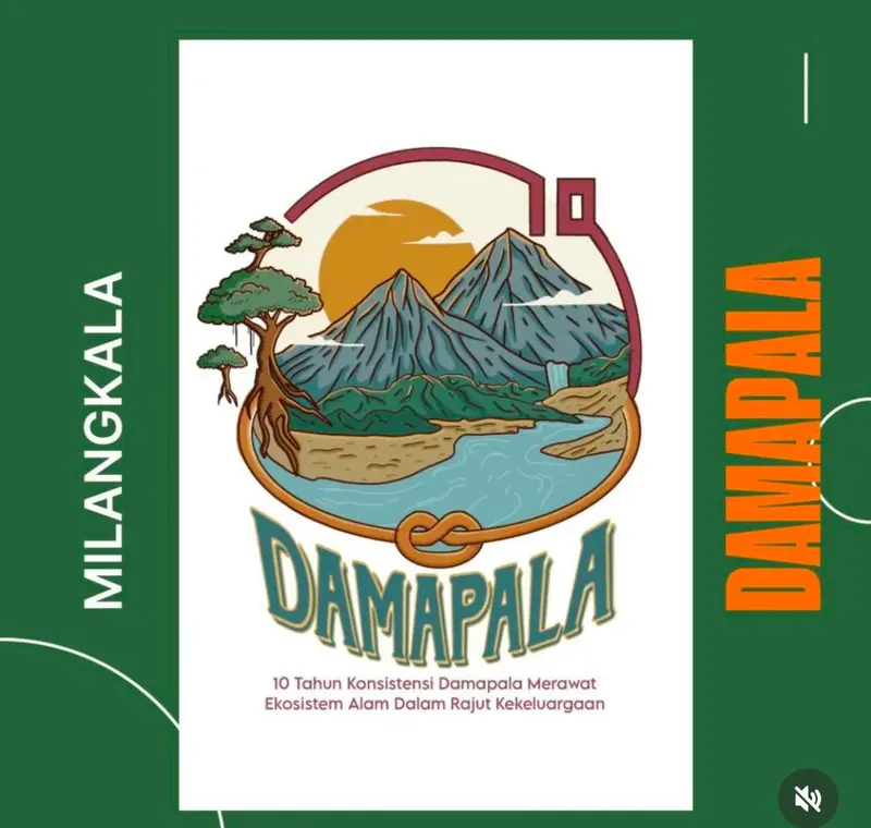 Nature Conservation Illustration Logo.