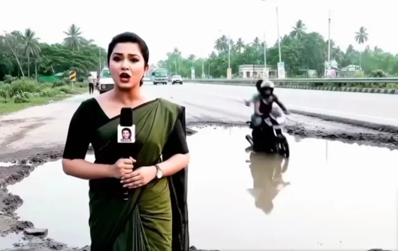 News Report On Pothole