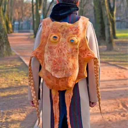 Octopus Backpack In Park Setting