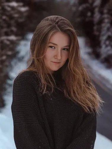 Outdoor Portrait In Snow