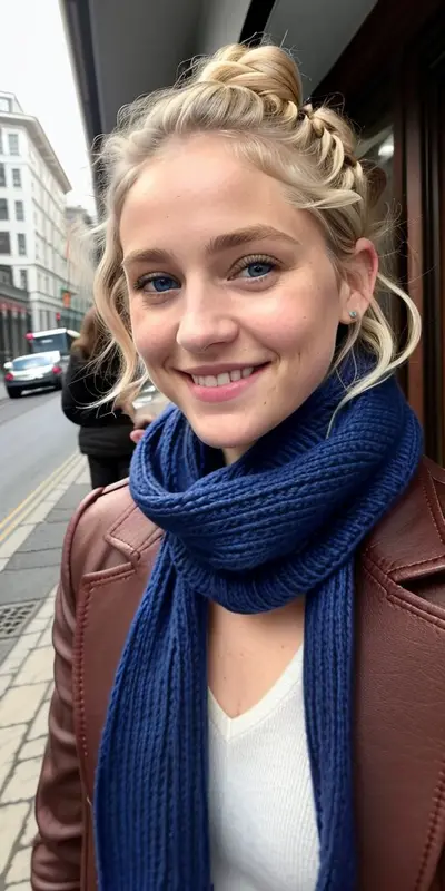 Outdoor Portrait Of Smiling Woman