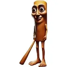 Pasta Figure With Baseball Bat