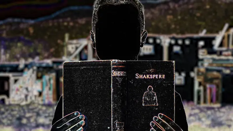 Person Holding Shakespeare Book