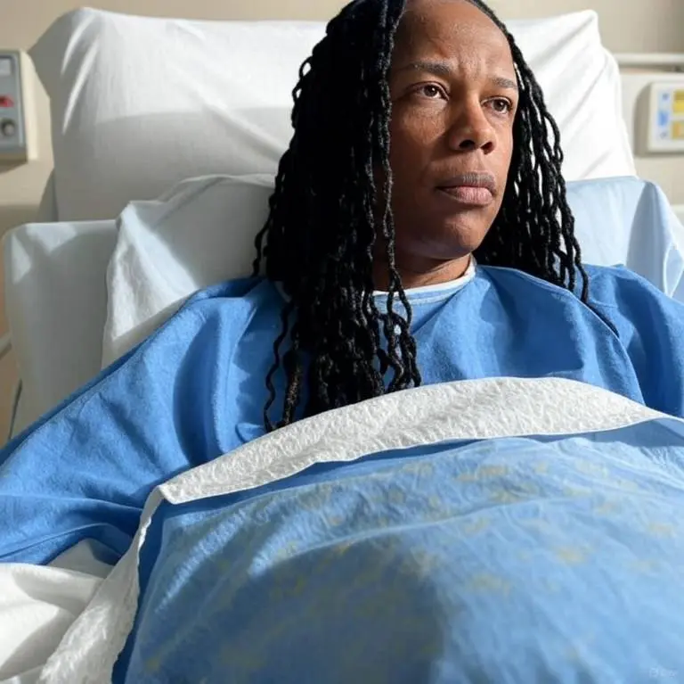 Person In Hospital Bed