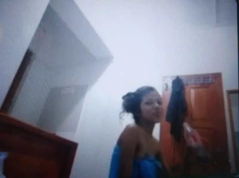 Person In Room With Towel