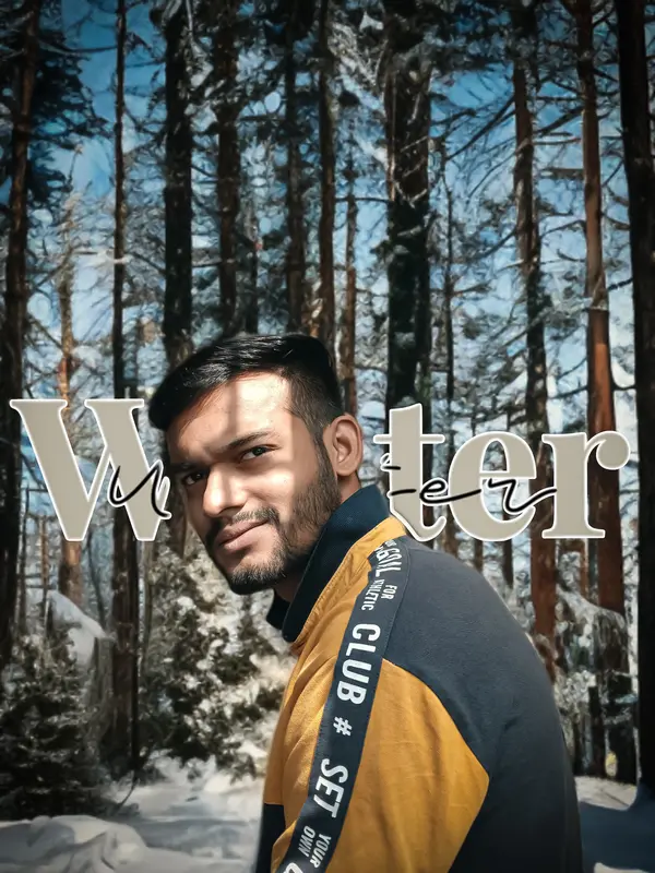 Person In Snowy Forest