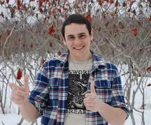 Person In Snowy Landscape