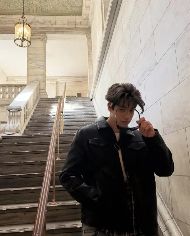 Person On Grand Stairway