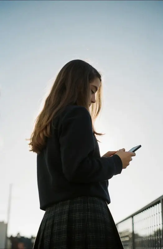 Person On Phone Outdoors