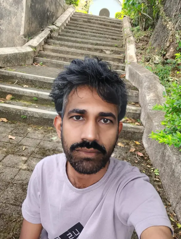 Person Selfie With Staircase