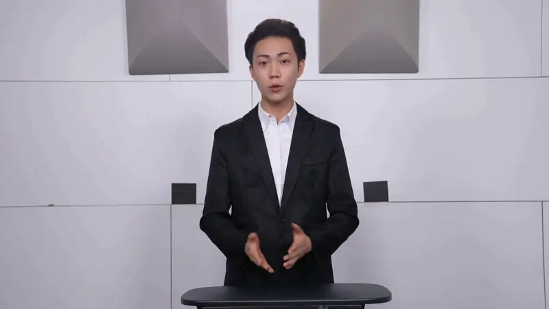 Person Speaking Presentation Indoors