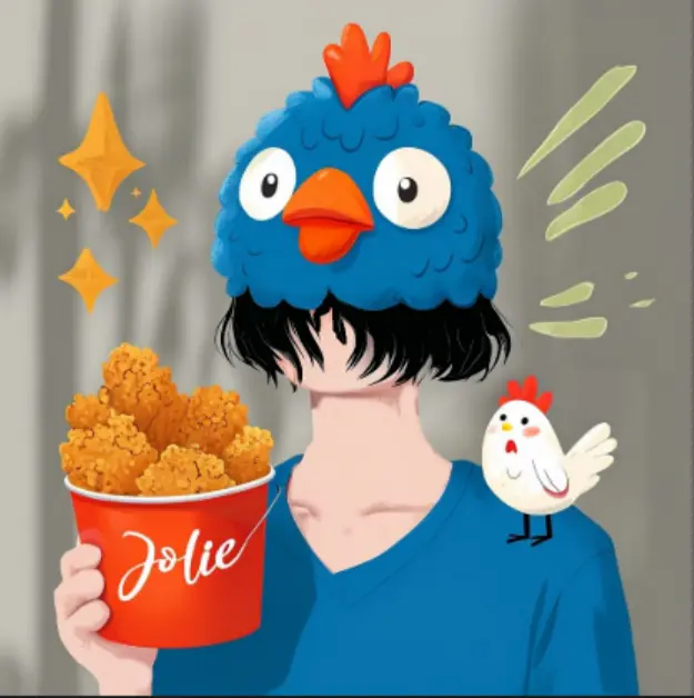 Person With Chicken Hat