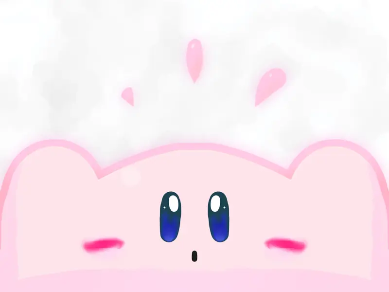 Pink Cartoon Character Drawing