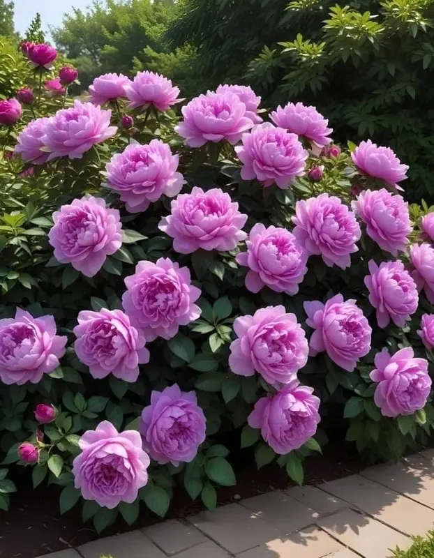 Pink Peonies In Full Bloom