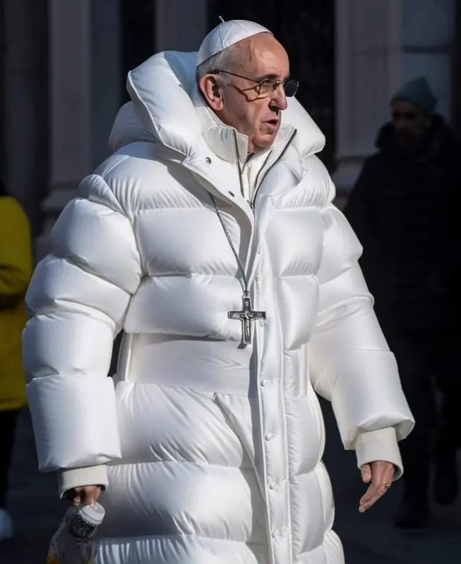 Pope Francis In Puffer