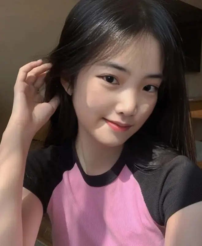 Portrait In Pink And Black