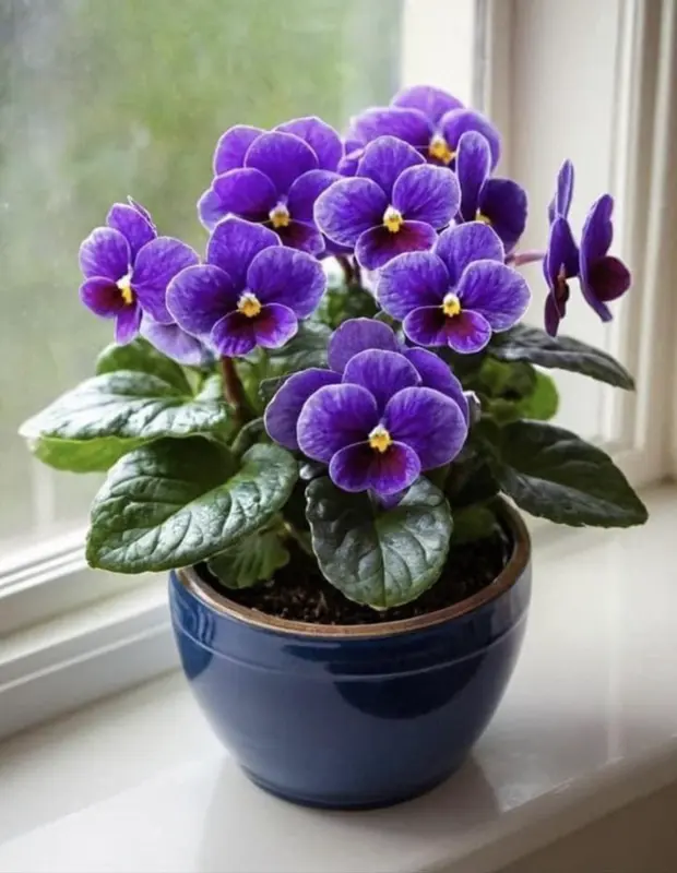 Potted Purple African Violet