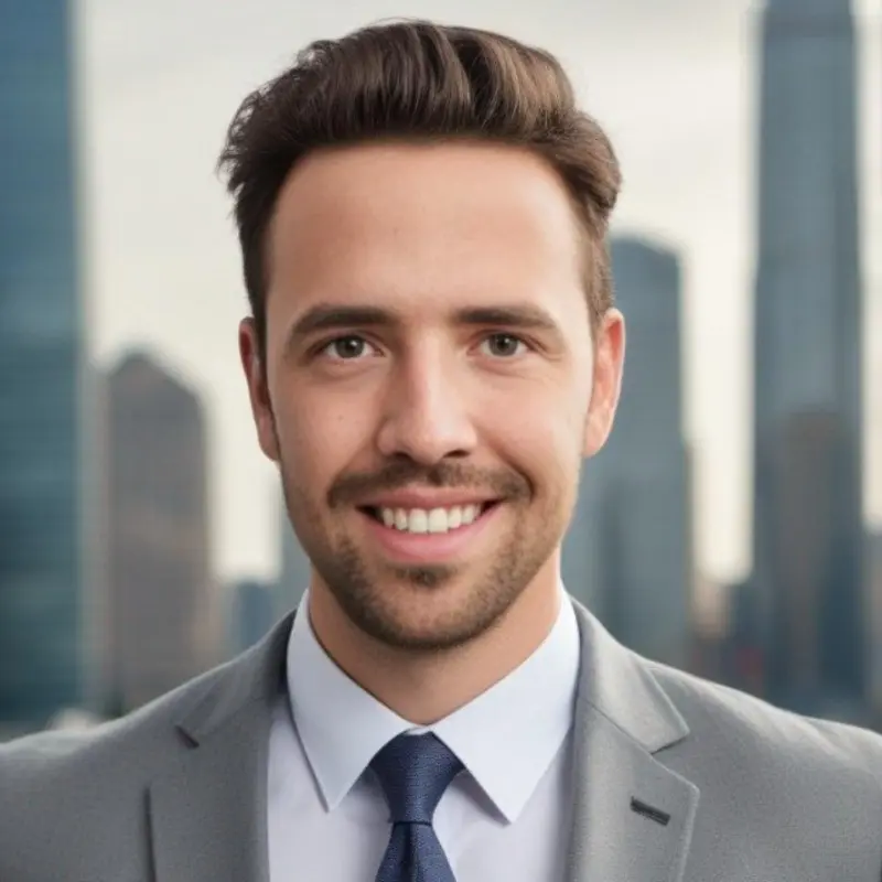 Professional Man In Cityscape