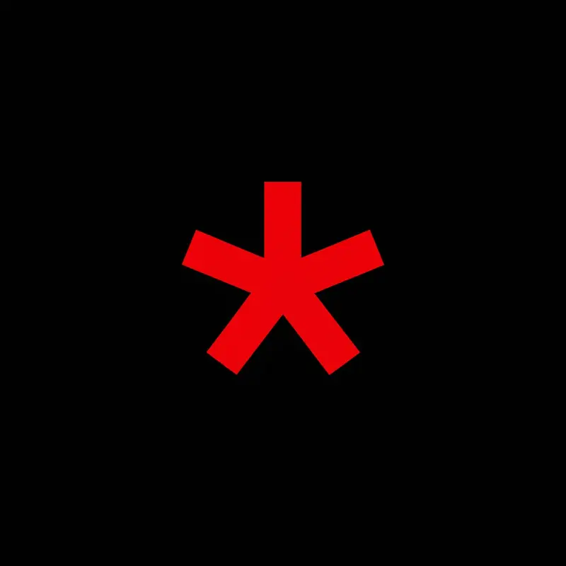 Red Asterisk On Black