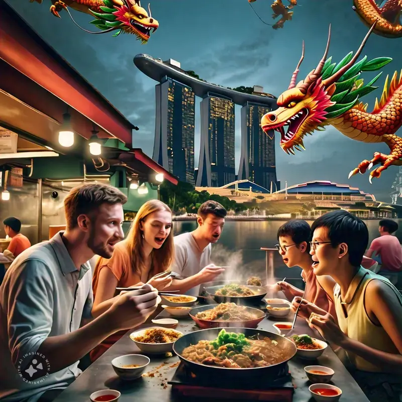 Riverside Dining With Dragons