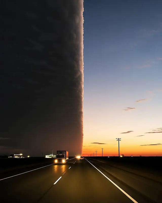 Road, Cloud, Sunset, Vehicles, AI