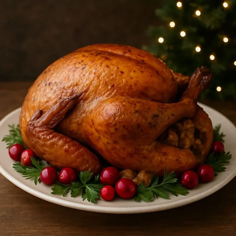 Roasted Turkey With Cranberries