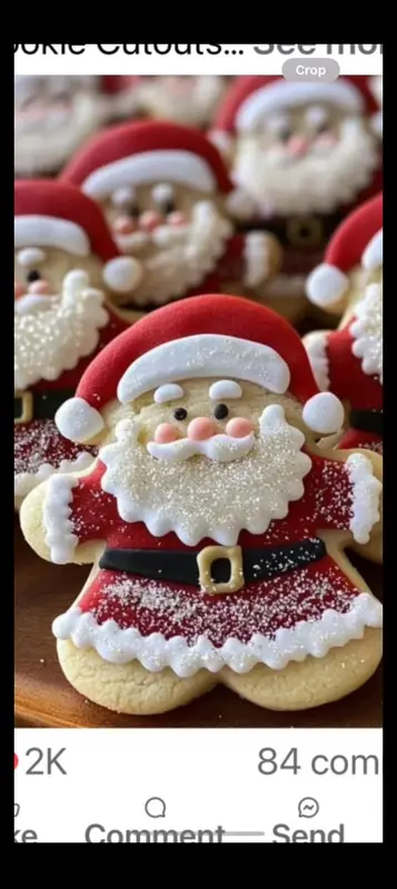 Santa Claus Decorated Cookies