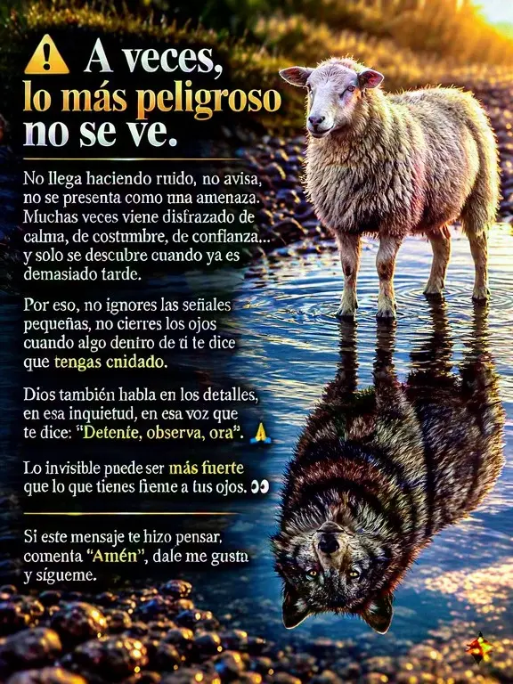 Sheep and Wolf Reflection
