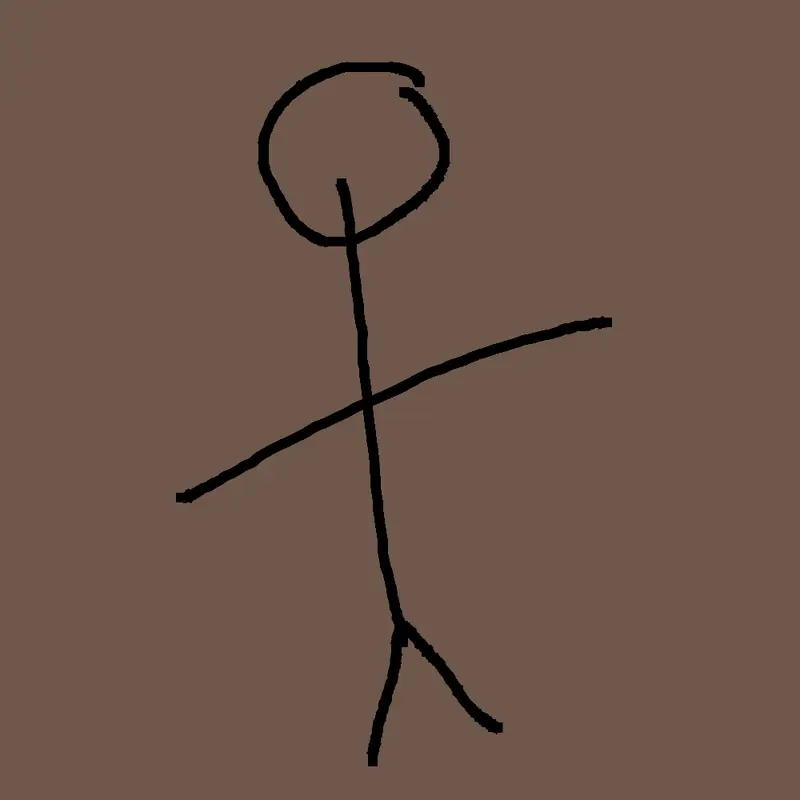 Simple Stick Figure Illustration