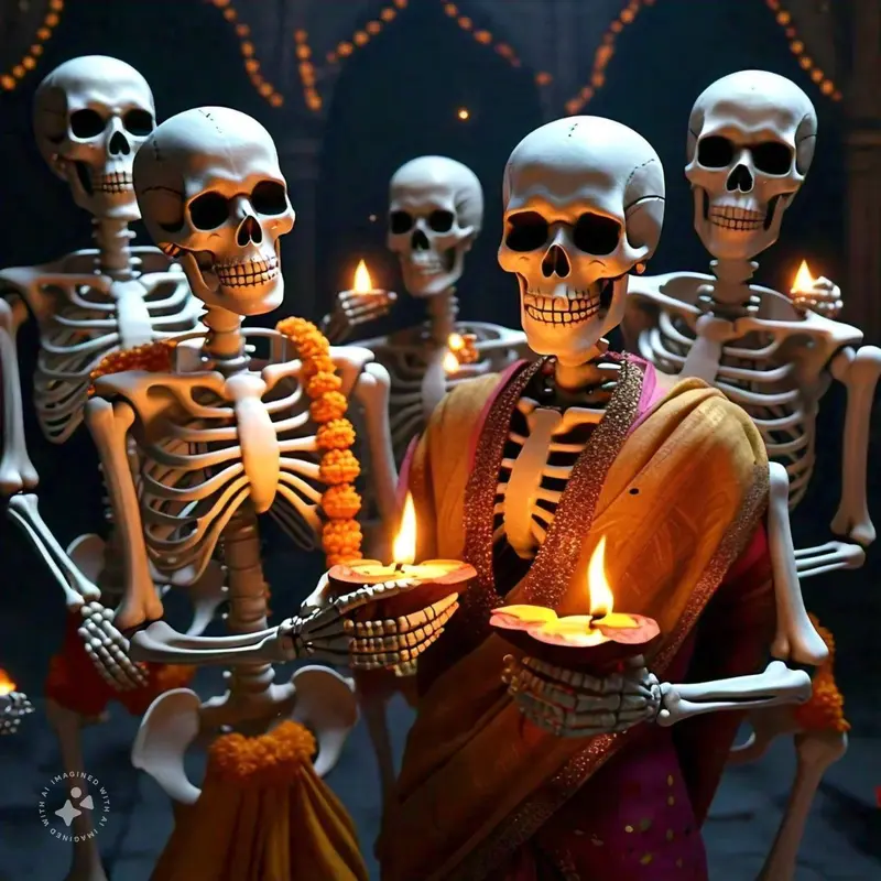 Skeletons In Cultural Celebration