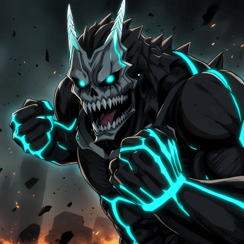 Skull-Faced Monster Ready To Fight