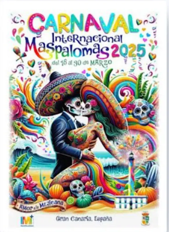 Skull-themed Carnival Poster