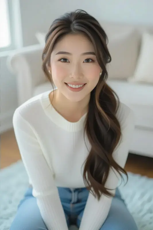 Smiling Woman, Casual Portrait