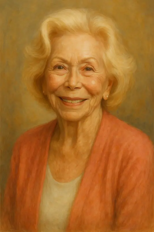 Smiling Woman Portrait, AI Generated