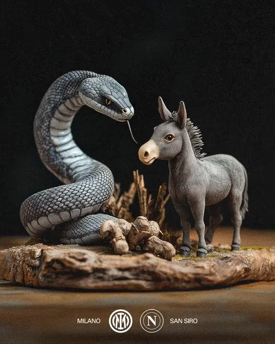 Snake And Donkey On Display