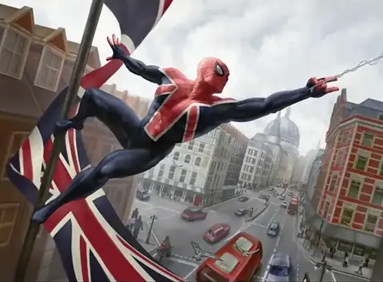 Spider-Man, UK, London, Action