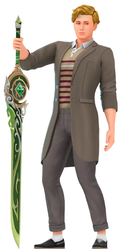 Stylish Man With Sword