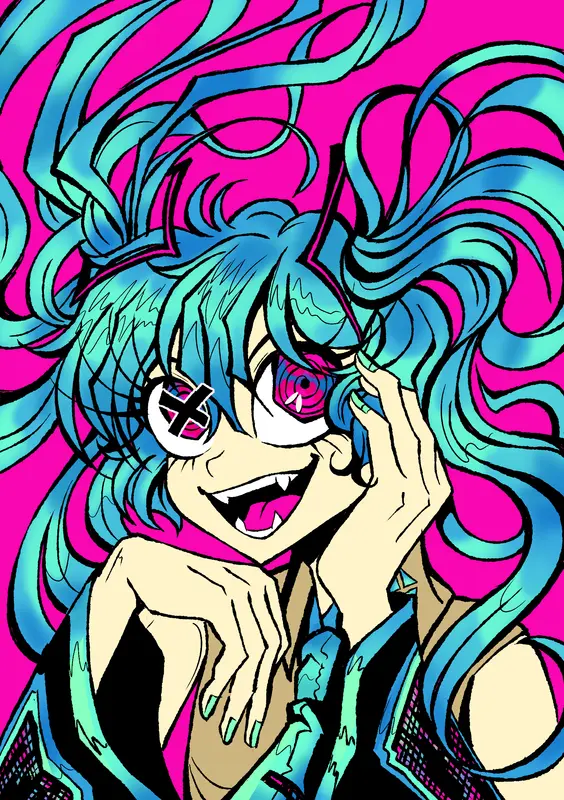Stylized Portrait Of Hatsune Miku
