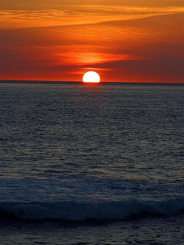 Sunset Over The Ocean