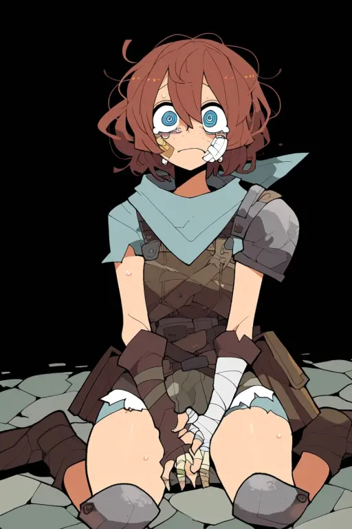 Surprised Girl In Armor