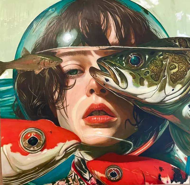 Surreal Woman With Fish